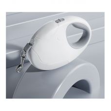 Quick Release White Color New Classic Extendable Retractable Dog Leash